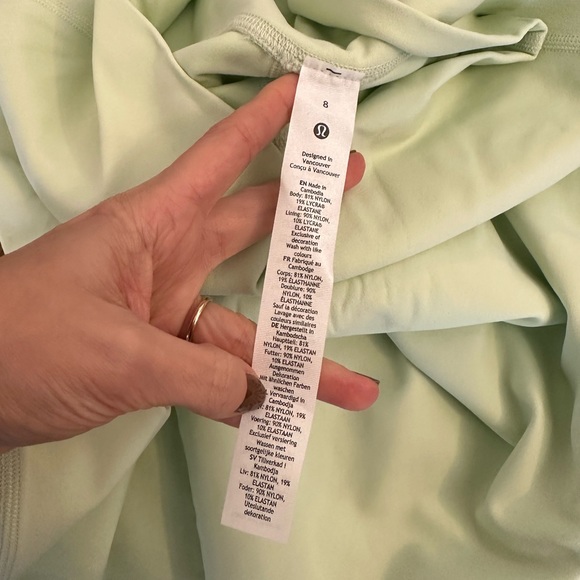 Lululemon Green Align Hi Rise Crop Leggings Sz 8 - Picture 10 of 12